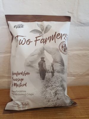 TWO FARMERS HEREFORDSHIRE SAUSAGE & MUSTARD CRISPS 150g
