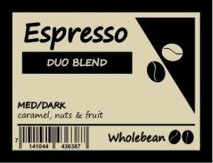 ETHICAL ADDICTIONS ESPRESSO DUO BLEND WHOLEBEAN COFFEE